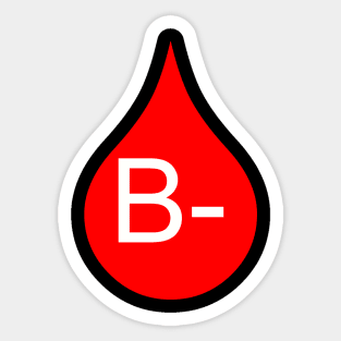 blood type Sticker